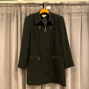 Black BEBE trench coat